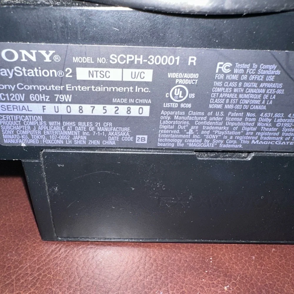 Sony Black PlayStation Console with Classic Design